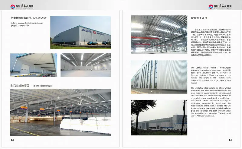 prefabricated Steel Structure Building logistics Warehouse stock
