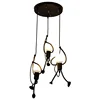 Loft Retro Chandelier Lights Industrial Iron Kids Pendant Lighting Vintage Lamp