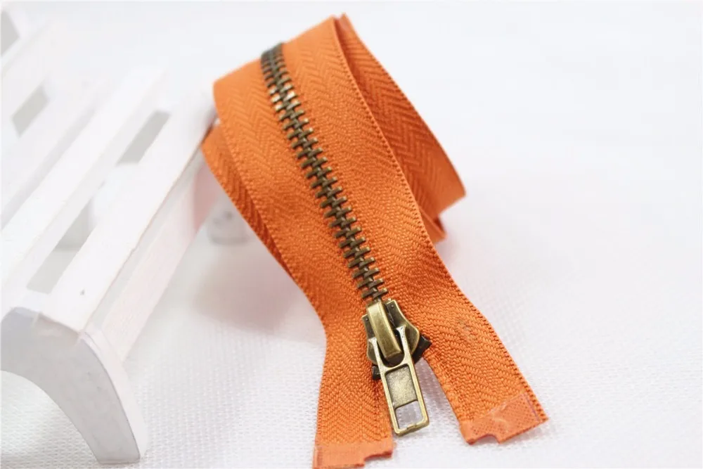 6 Colors Available,Closeopen Metal Zippers With Pearl Slider,Multi