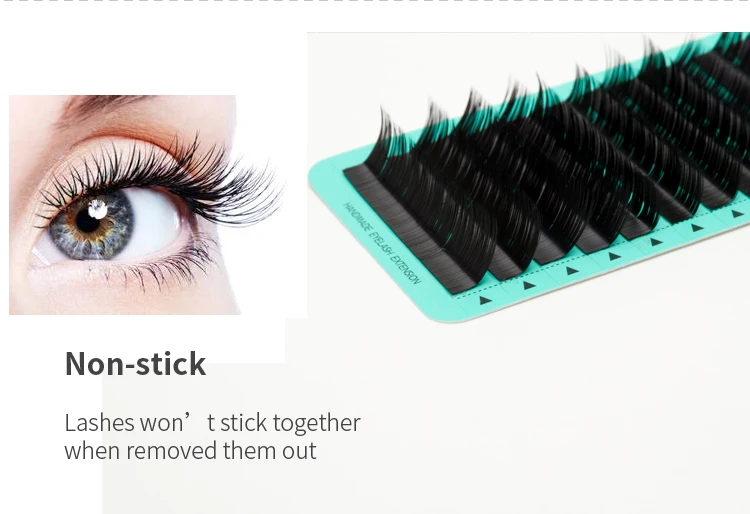 Handmade Individual Classic Volume Silk Mink Bulk Private Label Eyelash Extension