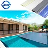 2019 electric electronic hard plastic pool covers retractable swimming pool cover 18' automatic