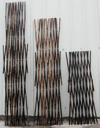 coloured decorative cheap yard black bamboo fence for home decoration