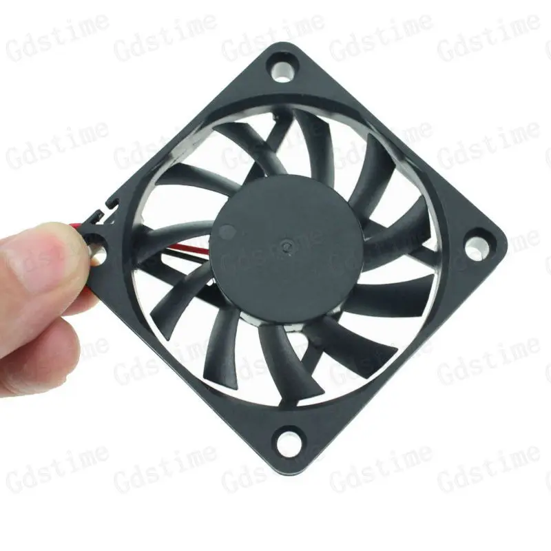 Skywalking 10 pcs Brushless DC Cooling Fan 24V 6010S 11 Blades 3 Wire 60x60x10mm Sleeve-Bearing