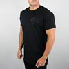 Soft 95% Cotton 5% Spandex Mens Short Sleeve Gym Fitted T Shirt Wholesale Custom Print Performance Shirt