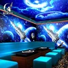 Dongguang customize sky ceiling mural wallpaper 3d wall murals wallpaper