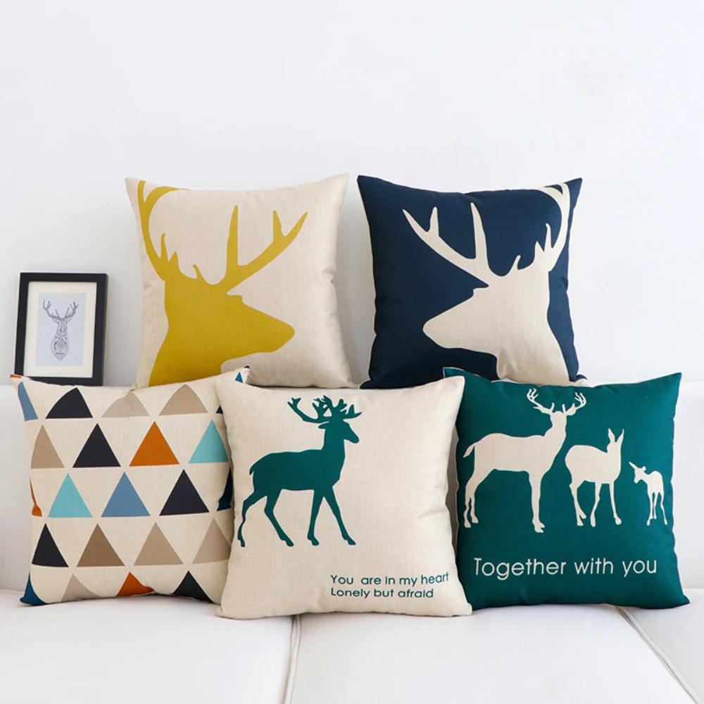 Customs Personalized Summer Canvas Cushion Pad Pillows Sofa Decorative