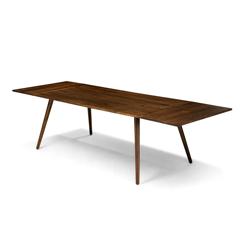 Mid Century Modern Solid Wood Extendable Dining Table - Buy Dining ...