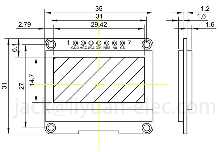 1 3 1 3 Inch 128x64 7 Kontaktnyj Spi I2c Sh1106 Ssd1306 Mezhsoedinenij Integralnyh Shem Displej Na Organicheskih Svetodiodah Modul Pechatnoj Platy Kommutacionnaya Plata Lm130sb 128064 Buy 1 3 Oled 128x64 1 Product On Alibaba Com