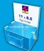 hot sale acrylic donation box with lock