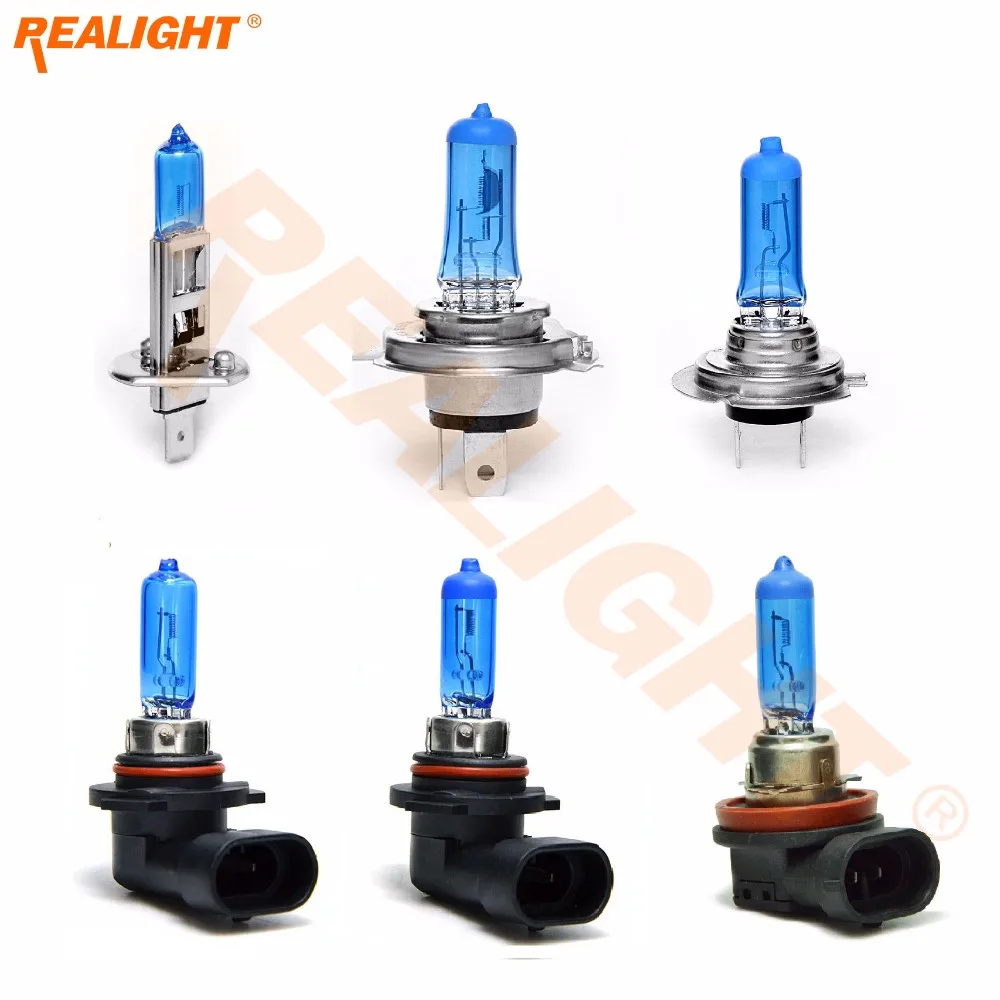 Auto Car Lamp Halogen Bulb H1 H3 H4 H7 H8 H9 H11 9005 9006 5000k Light 