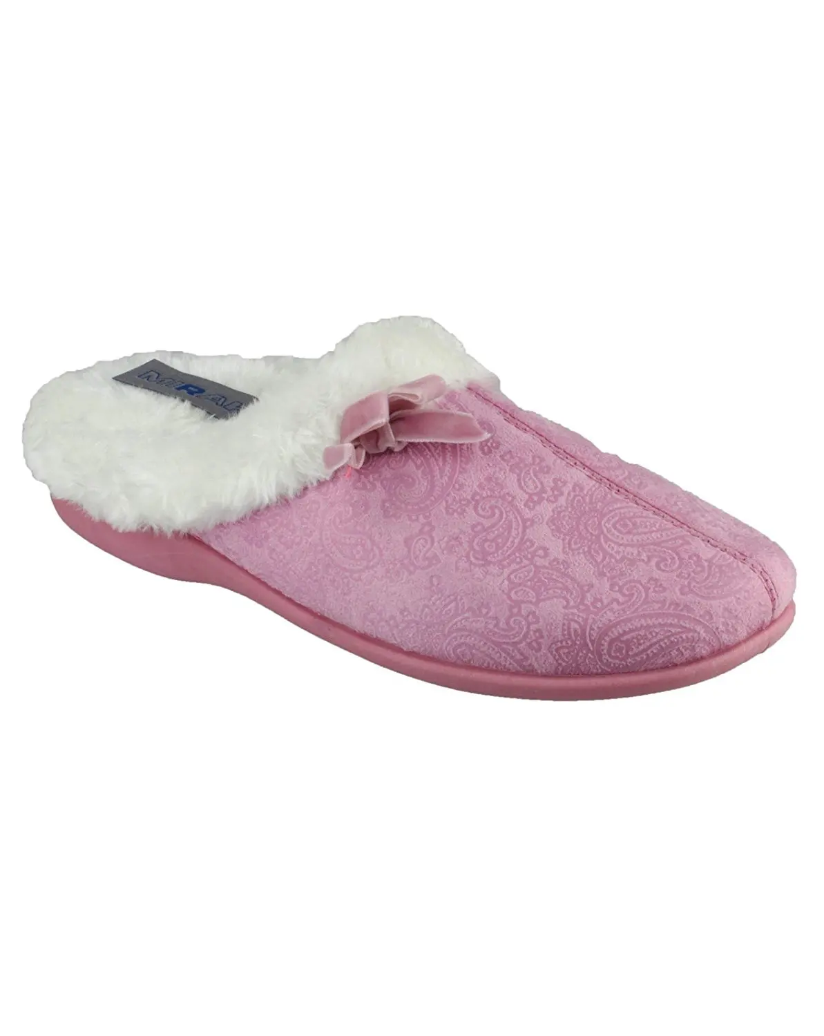 Mirak Mens Warminster Frank Embellished Soft Textile Slipper Red