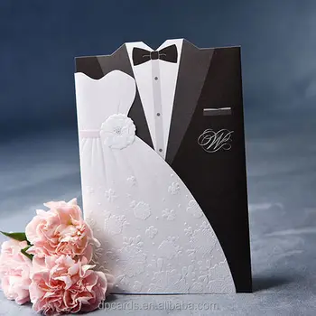 High quality handmade wedding invitation card