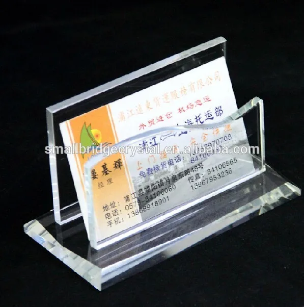 Wholesale Office Table Cheap Crystal Card Holder For Business