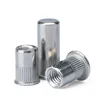High quality custom m10 wood insert nut knurled threaded rivet nuts
