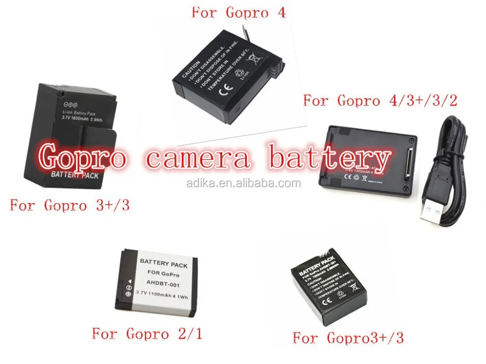 Replacement go pro battery for gopros high quality