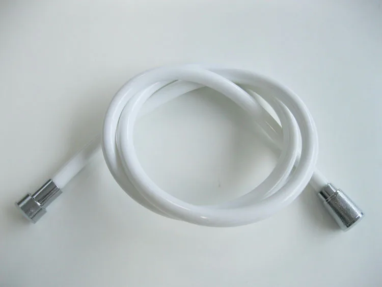 White Pvc Flexible Plastic Shower Hose Buy Plastic Shower Hose