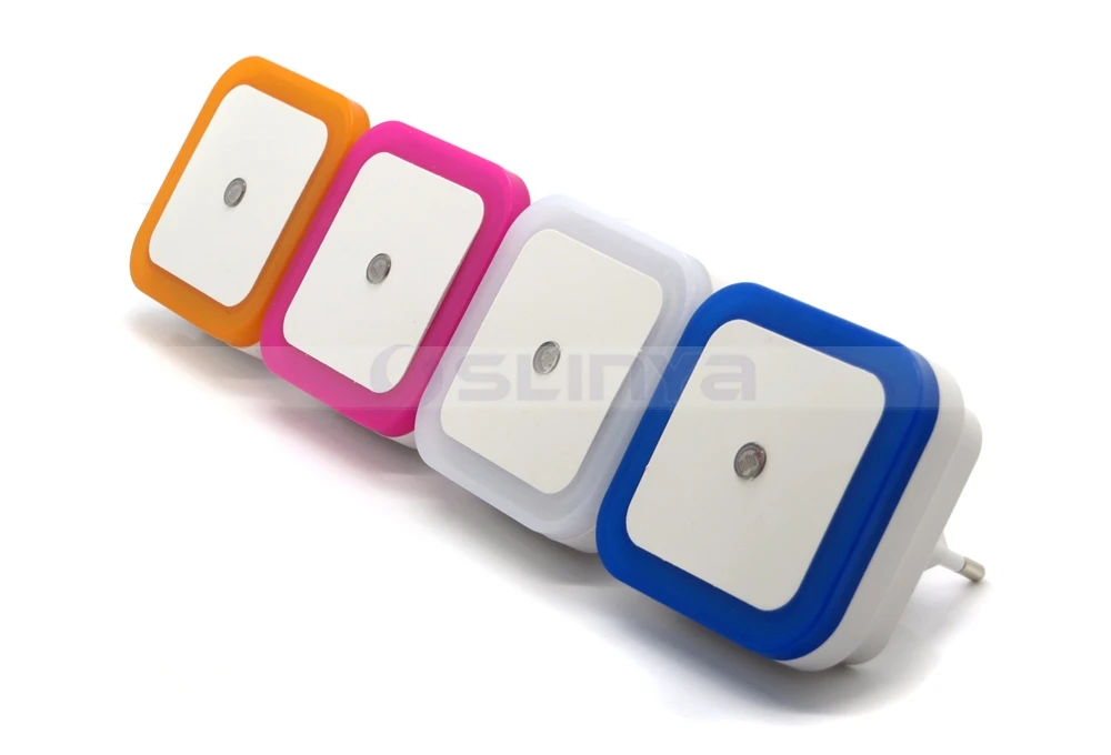 Light Control Auto Sensor Baby Bedroom Lamp Square Led Night Light For