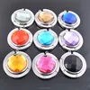 Gemstone shape zinc alloy pendant creative gift backpack cosmetic mirror