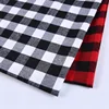 Stocklot gingham black and white plaid shirt fabric