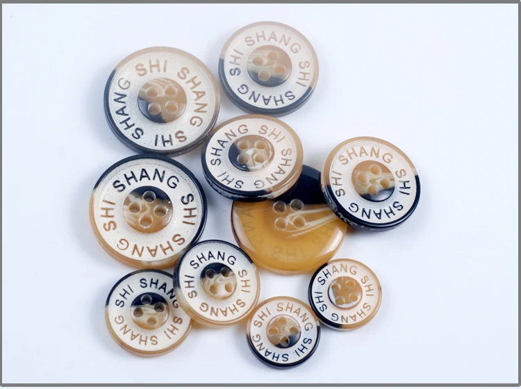 Bp40455 Custom Recycled Plastic Buttons Shirt Button Fancy Laser