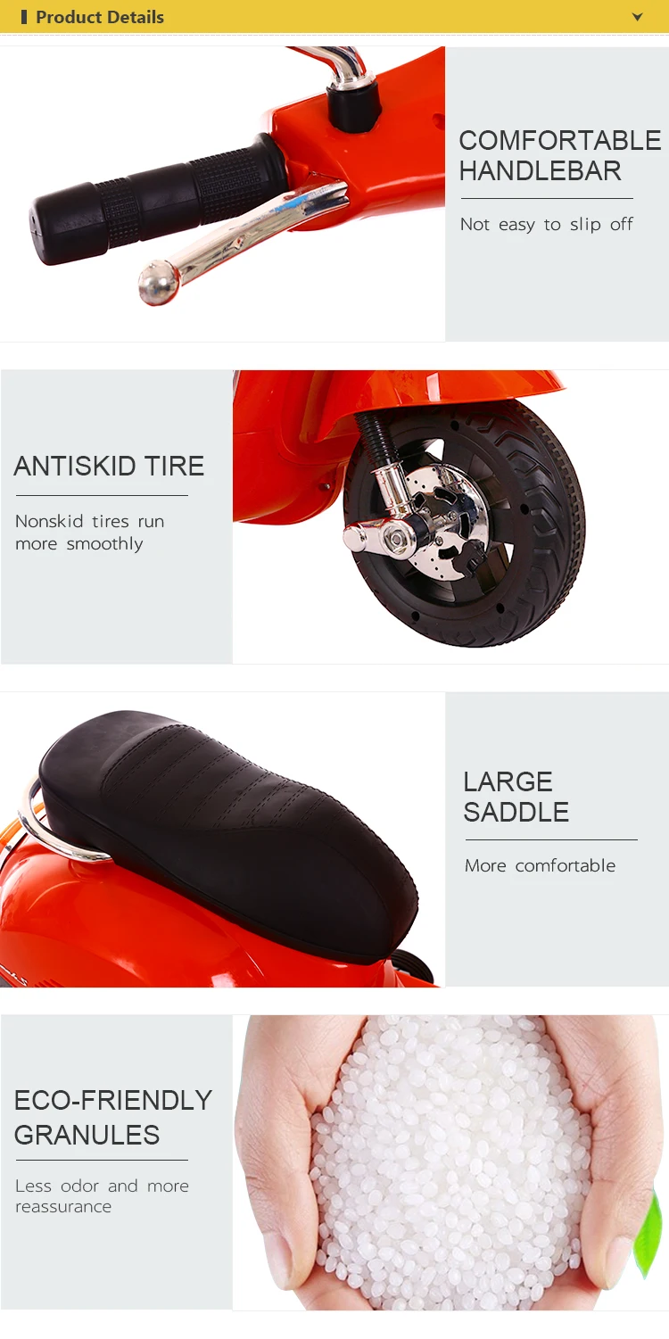 fashion design ride on motorcycle 36v with music and light