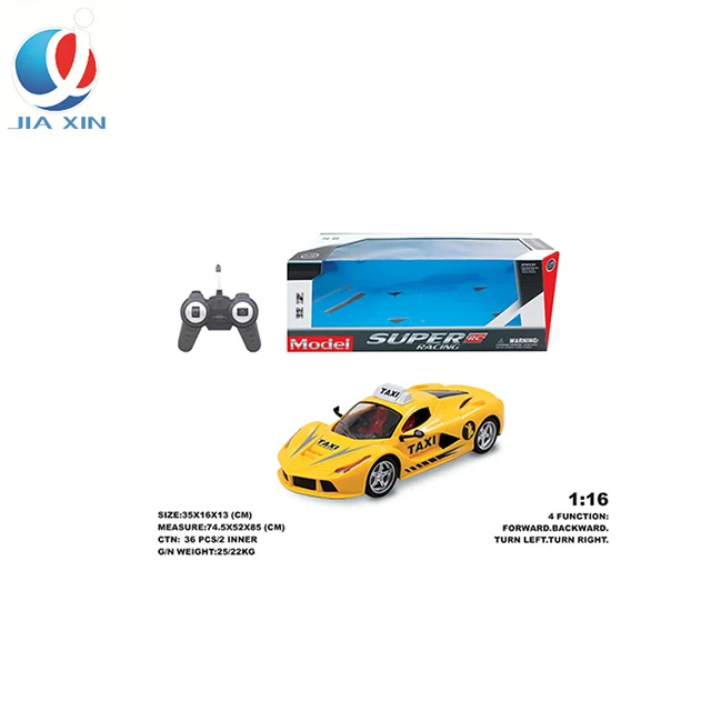 1:16 RC Voiture Taxi Radio T&eacute;l&eacute;commande Voiture pour enfant Camion &Eacute;lectrique &Agrave; Grande Vitesse