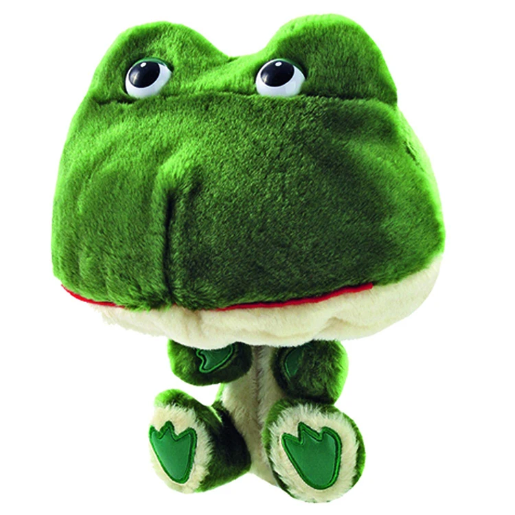 2018 New Design Plush Animals Golf Club Head Covers Cute Frog Driver Headcovers Oem Golf Wood