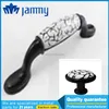 76mm shell handle marble deramic Furniture Accessory Wholesale zinc alloy round knob classical antique knob