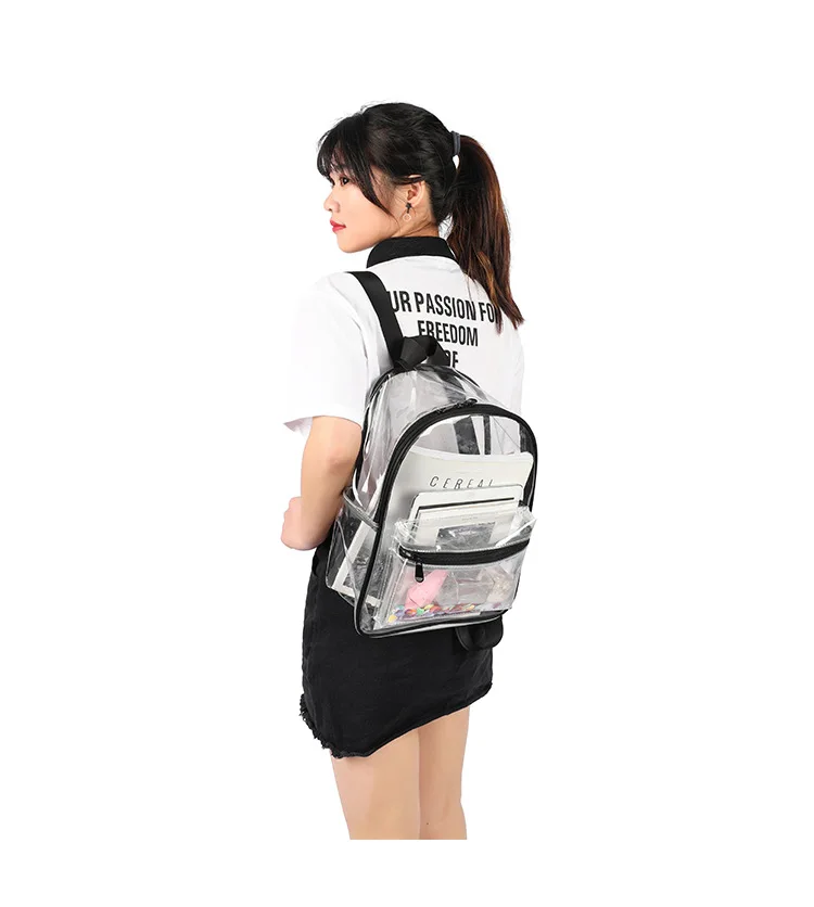Girls School Bag,Clear Girls Backpack Transparent Backpack With Led Light  Durable Casual Basic School Bags For Girl Boy College StudentsGreen