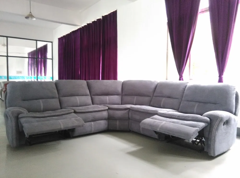 Moon Sofa Famous Half Sectional Reclining Leather Shape Fabric Recliner Product On Alibaba