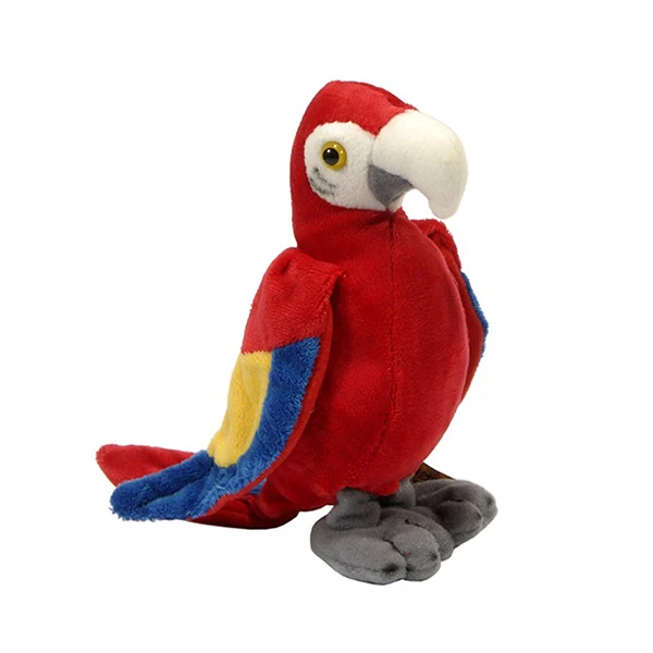 pink parrot stuffed animal