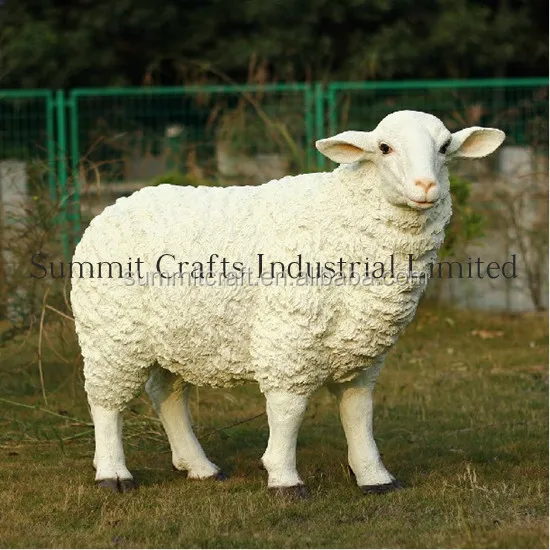 life size resin sheep