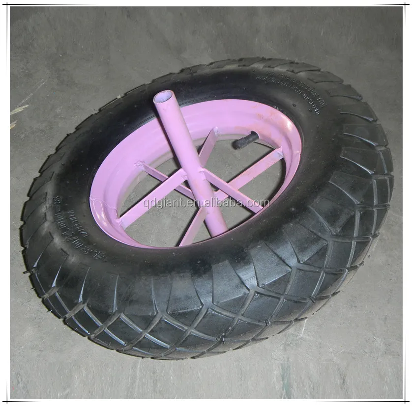 diamond pattern pneumatic rubber wheel 4.00-8