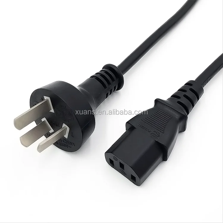 Wholesale Argentina Iram 3 Pin Computer Lead Cord Electrical Power Plug With Iec C13 Connector