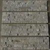 White quartz stack stone veneer/ white stone wall cladding/decorative stone wall panels for fireplace