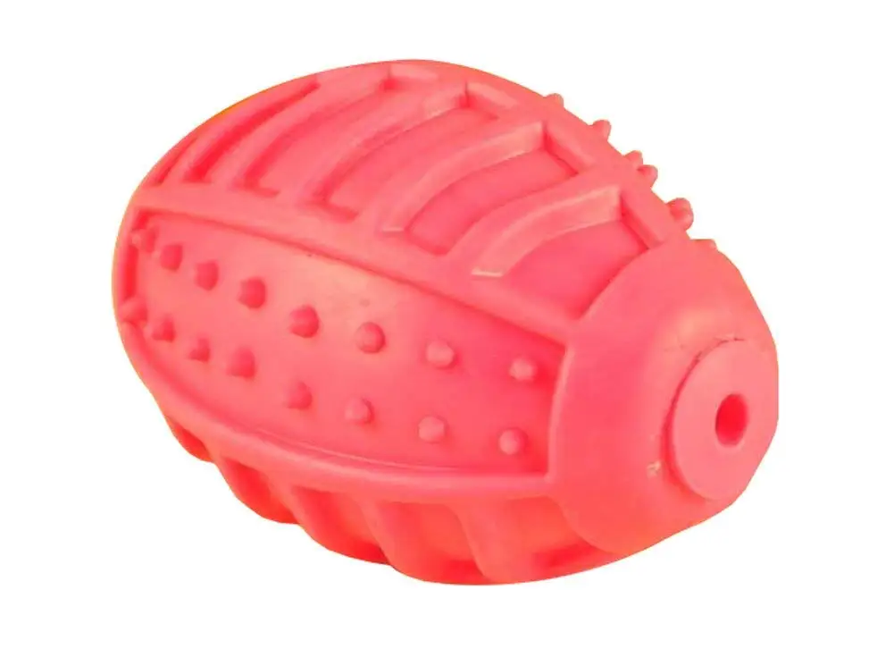 Rose Red Rugby Design Chew Toys for Dogs