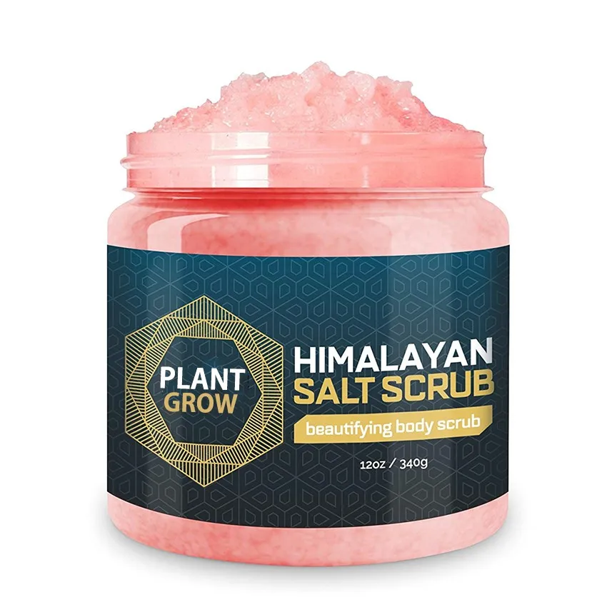 Hot Selling Himalayan Salt Body Scrub Lychee Fruit Essential Oil
