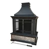 Firehouse with Chimney, Black outdoor fireplace fire pit