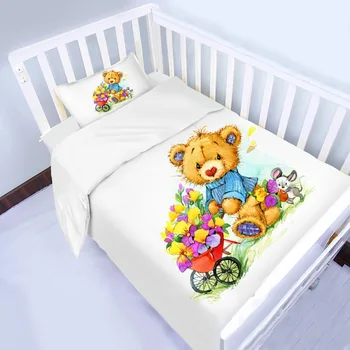 teddy bear baby crib bedding sets