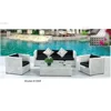 Yizhou rattan sofa set and wicker outdoor furniture Poly Rattan Assembly sofa balcony sofa set with tea table and pedals