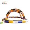 Amazing inflatable race track sport games, air go kart tunnels, scooter inflatable fields games for sale