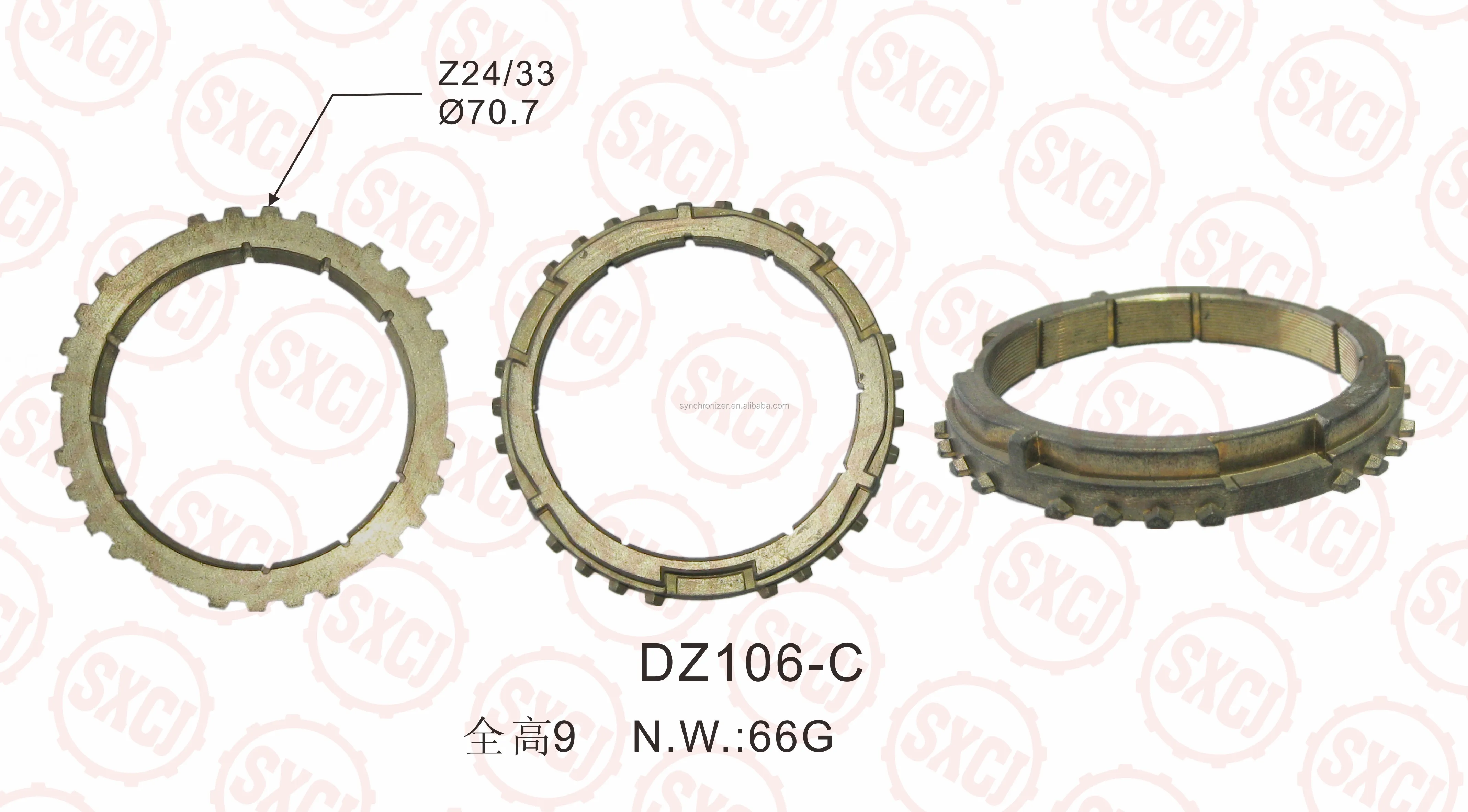 Transmisi Otomatis Mit Truk Ring Gear Synchronizer Ring Oem 3336812050