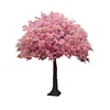 Hot style fiberglass trunk fake artificial silk cherry blossom tree for centerpiece