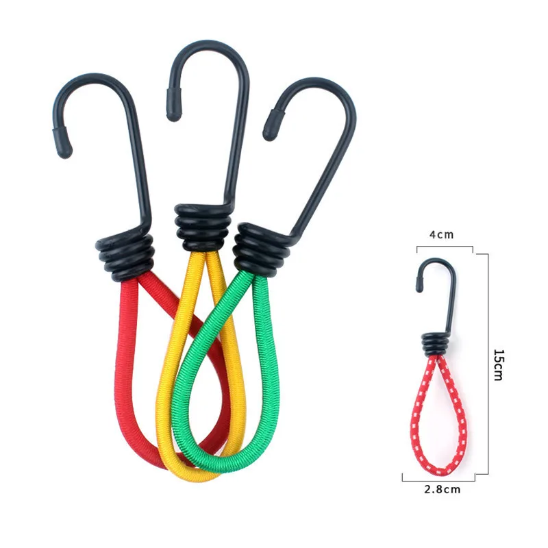 Elastic Rope With Hook,Jiey Outdoor Camping Tent Bungee Cord Round ...