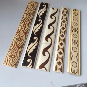 Solid Wood Appliques And Onlays Decorative Moulding For Exterior