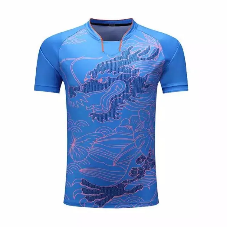 Wholesale Blue Sublimation Jerseys Badminton,Best Cricket Jersey