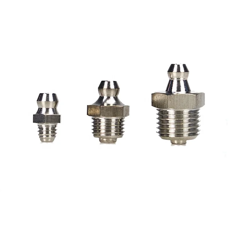 High Pressure Grease Fitting 5/1624 90 Degree Chrome Nipple Grease