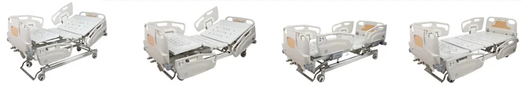 Popular 3 functions electric hospital bed from China 3 cranks ABS medical bed