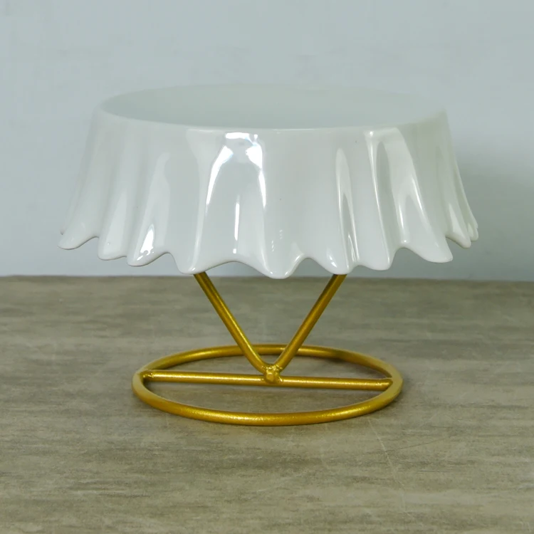 Durable advanced design porcelain ceramic wedding cake stand party cake stand set .jpg