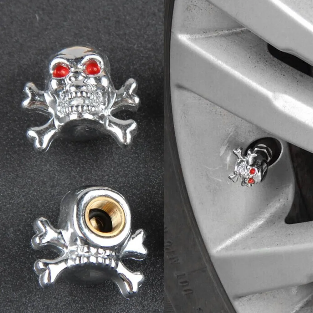 skull tire caps